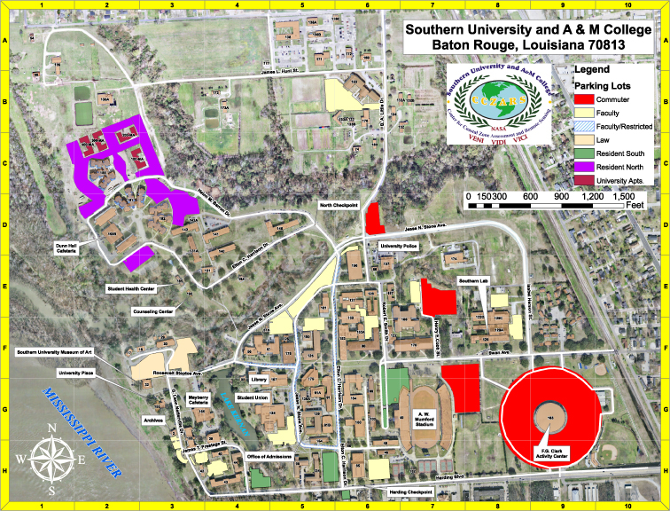 Campus Map Southern University And A M College