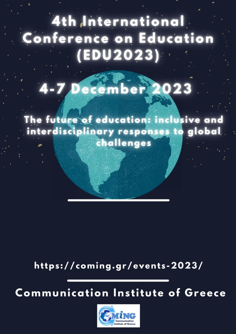 EDU2023 Call For Papers Communication Institute Of Greece Coming gr