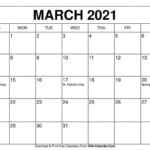 Free Printable March 2022 Calendars Wiki Calendar