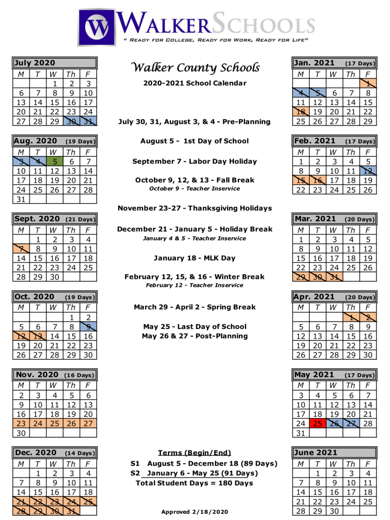 Georgia State School Calendar 2020 Printable Calendar 2022 2023