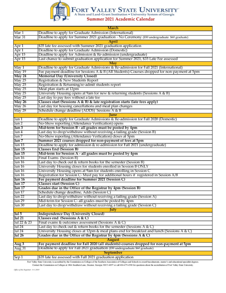 Georgia State University 2022 2023 Academic Calendar March Calendar 2022