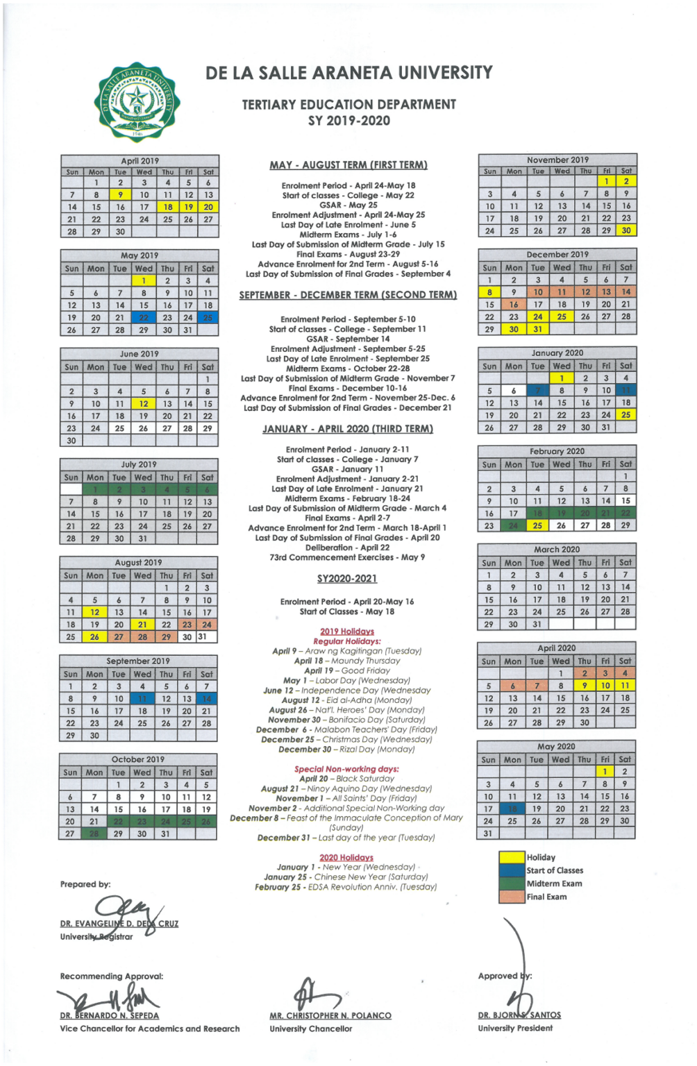 Academic Calendar 2023 Mansfield University