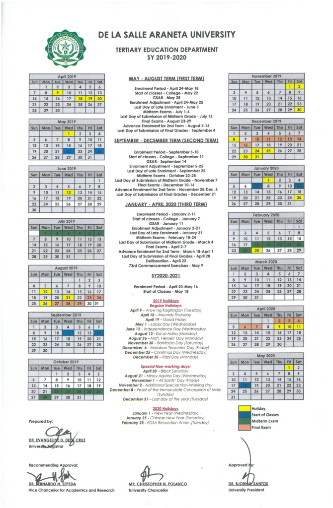 Academic Calendar 2023 Mansfield University Universitycalendars Net   La Salle University Academic Calendar Printable Calendar 2022 2023 2 670x1024 