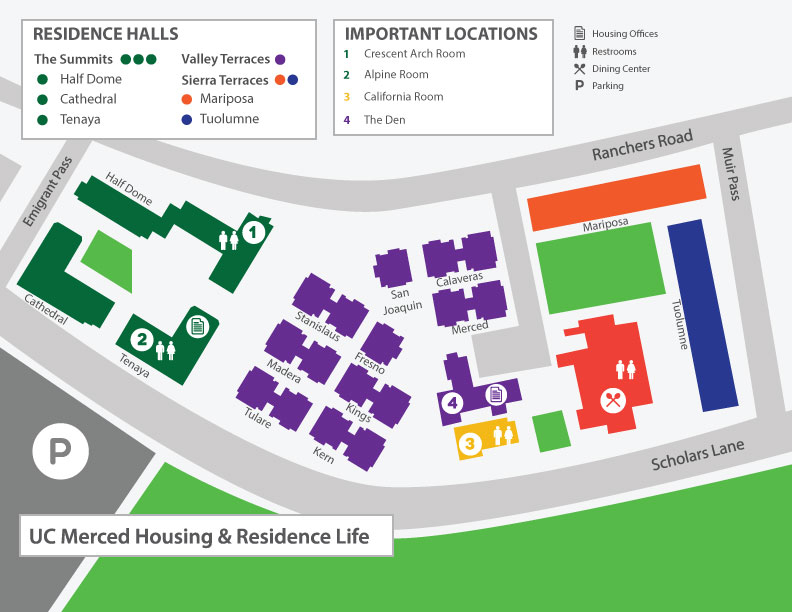 Map Of Housing Housing Residence Life