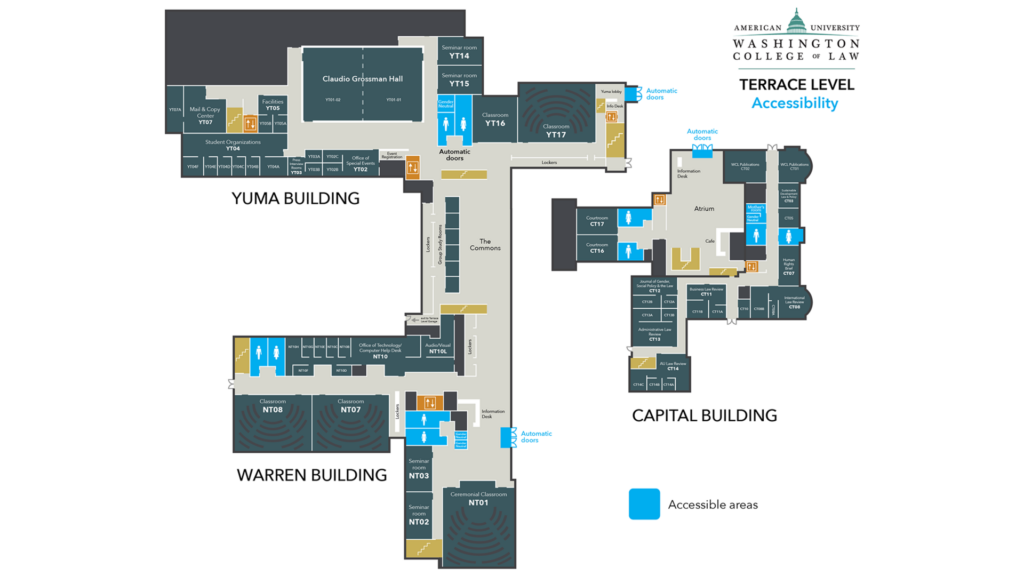 Maps Our Campus American University Washington College Of Law