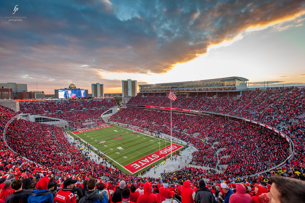 Ohio Stadium At Sunset At The Ohio State Vs Iowa Game On Flickr