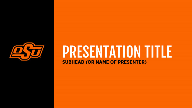 Powerpoint Template Oklahoma State University