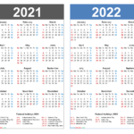 Printable 2021 2022 Calendar Spring 2021 Calendar