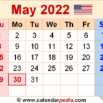 Printable Calendar 2022 May