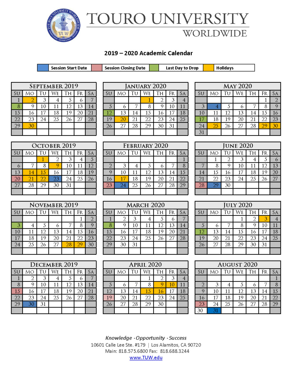 San Jose State University 2023 Calendar