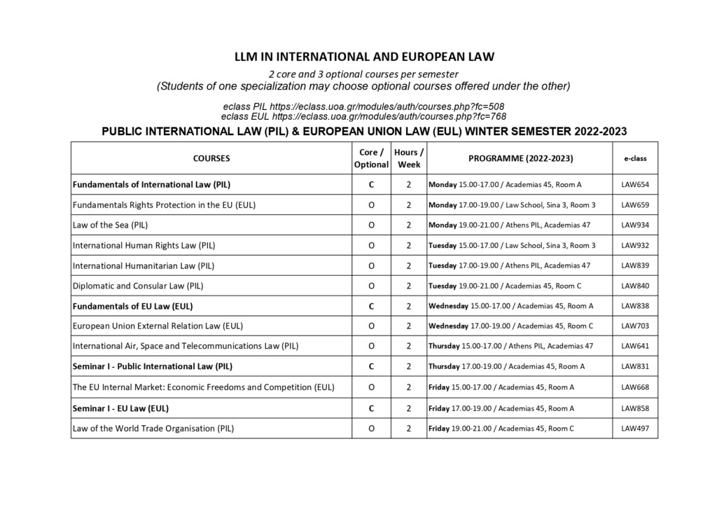 Schedule Academic Calendar