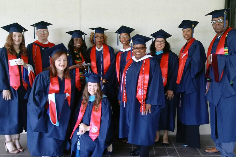 Service Members And Spouses Celebrate Graduation At Military Base 