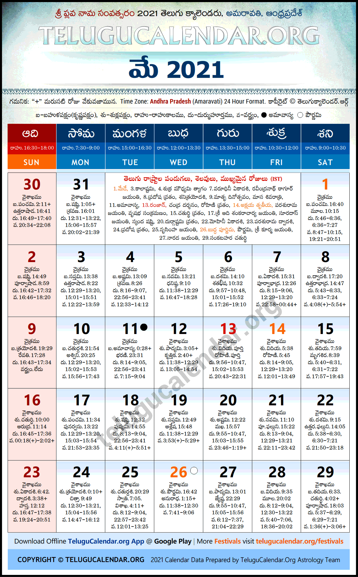 Telugu Calendar 2022 In Telugu