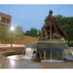 The Statue Of Stephen F Austin In The Middle Of Campus Nacogdoches