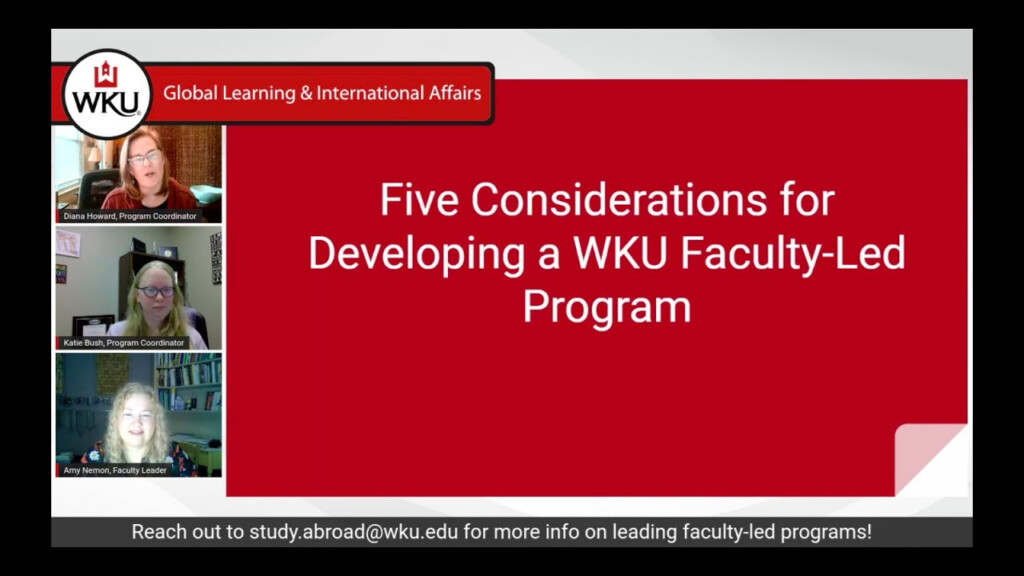 WKU Faculty Led Programs Western Kentucky University