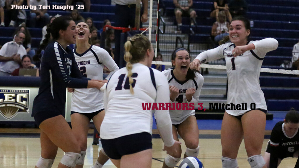 Women s Volleyball Warriors Subdue Mitchell In Non Conference Sweep 