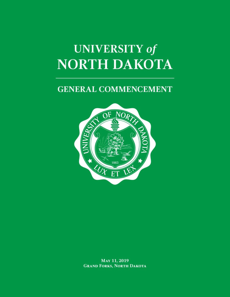 2019 University Of North Dakota Spring Commencement By University Of 