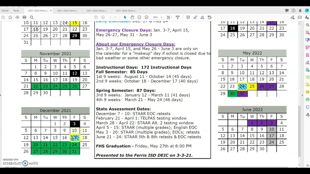 2021 2022 Academic Calendar Overview For Parents YouTube