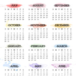 2022 2023 School Year Calendar Free Printable Paper Trail Design Free