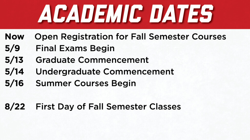 Academic Calendar Announce University Of Nebraska Lincoln