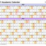 Academic Calendars 2020 2021 Free Printable Excel Templates Calendar