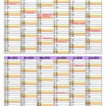 Academic Calendars 2023 2024 Free Printable Word Templates