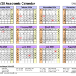 Academic Calendars 2024 2025 Free Printable Word Templates