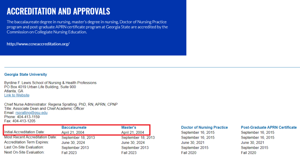 Georgia State University Semester Start Date 2004 2005 Georgia 