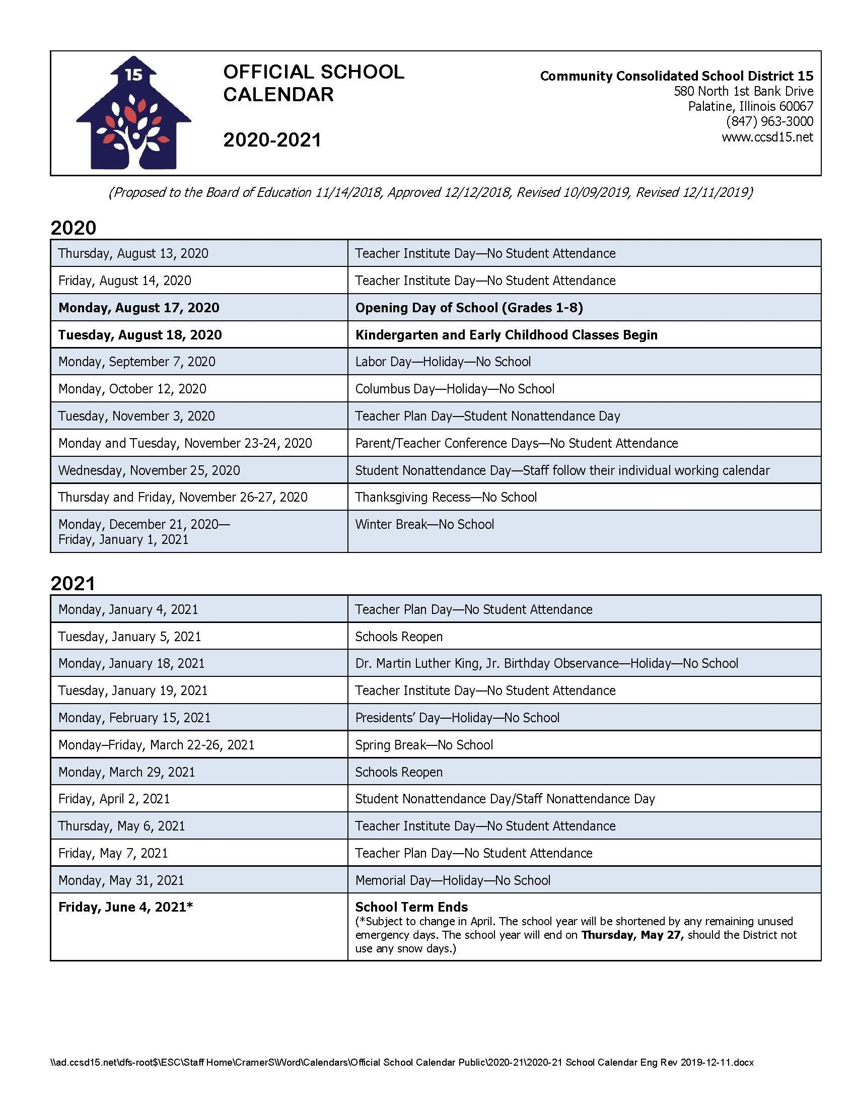 Humboldt State University Academica Calendar 2023