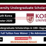 Korea University International Undergraduate Scholarships 2020 Spring