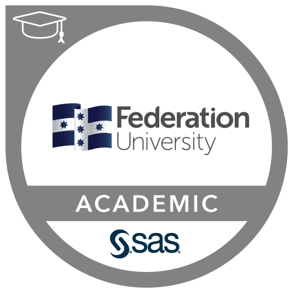 SAS Federation University Academic Certificate In Data Analytics And 