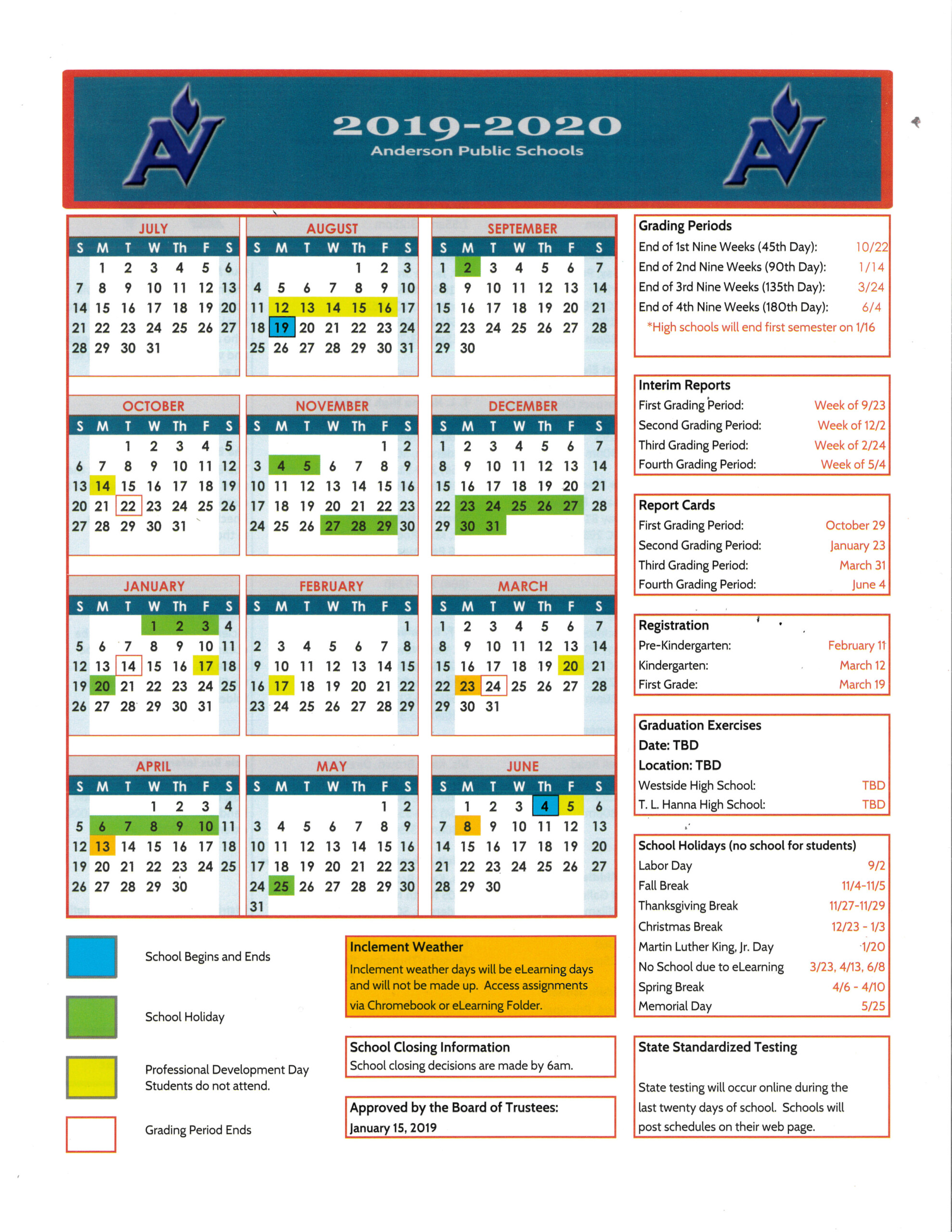 Academic Calendar Taylor University