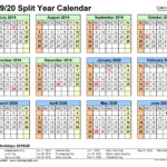 Week Numbers Fiscal Year 2019 2020 Excel Calendar Printable Calendar