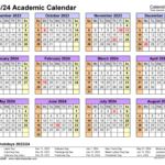 2023 2024 Academic Calendar Printable School Calendar