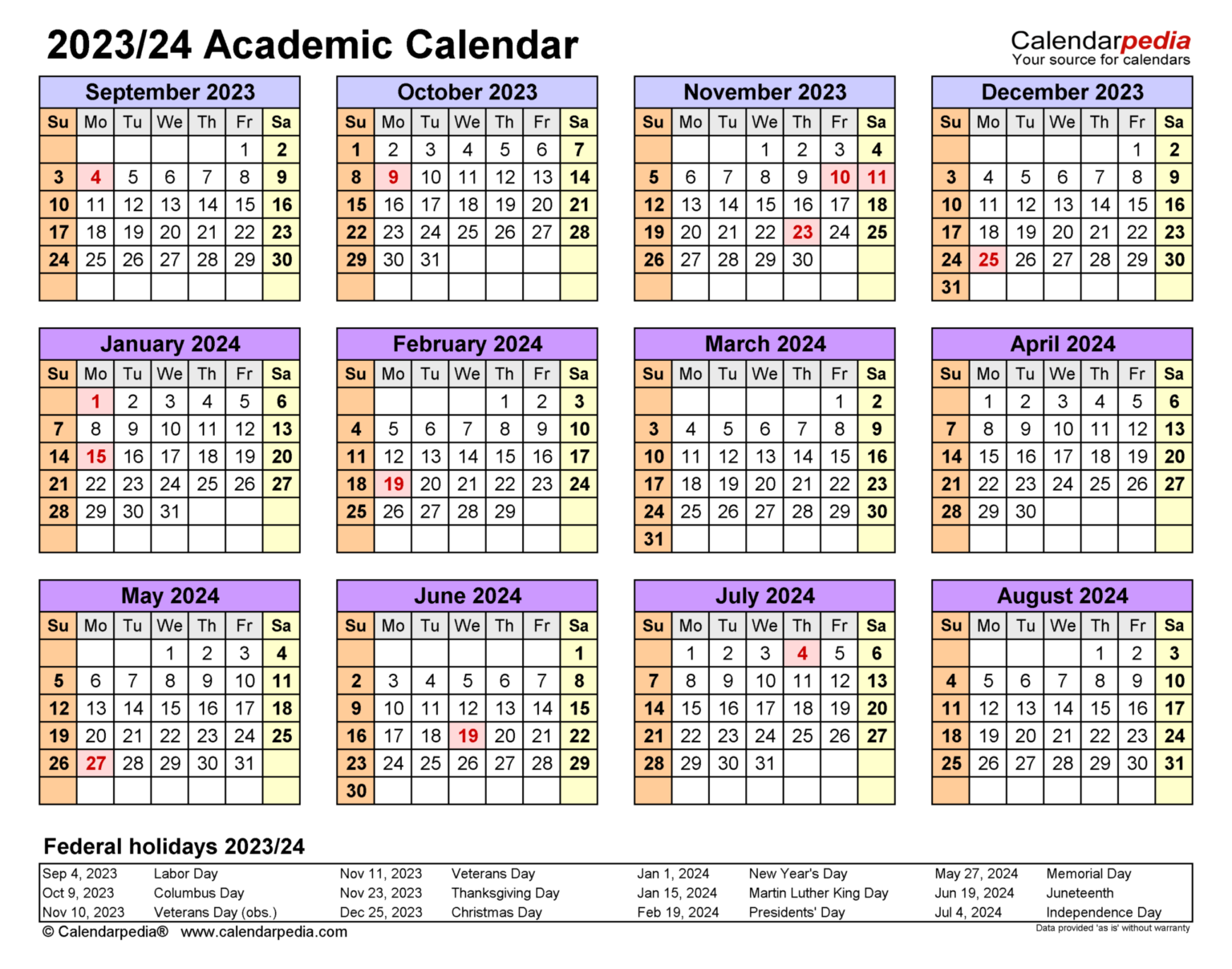 Academic Calendar 2023 University Scranton