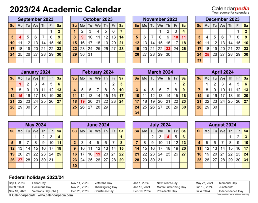 Bethel University Academic Calendar 2023