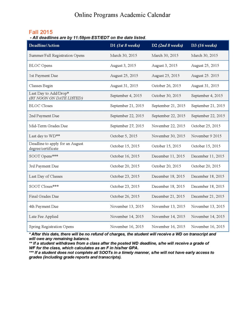 Academic Calendar 2021 2020 University Of Central Florida Printable 