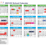 Academic Calendar 2021 2022 1 Tessa International School
