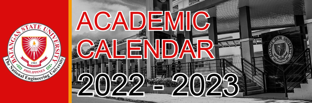 Academic Calendar 2022 2023 New Logo Batangas State University