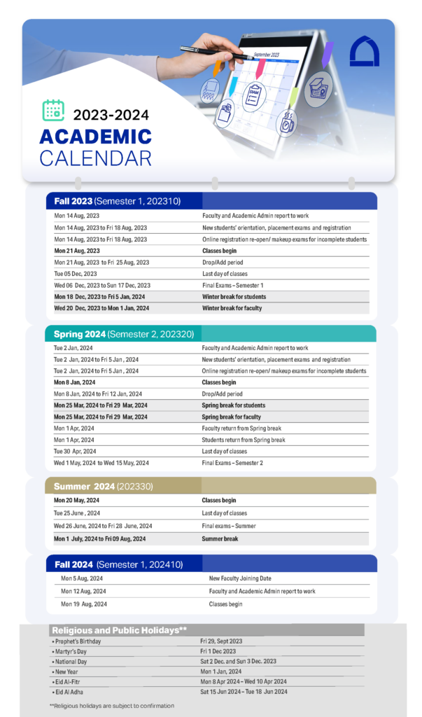 Academic Calendar Higher Colleges Of Technology