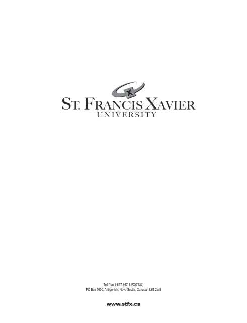 Academic Calendar St Francis Xavier University