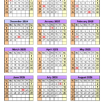 Academic Calendars 2024 2025 Free Printable Pdf Templates Two Year For