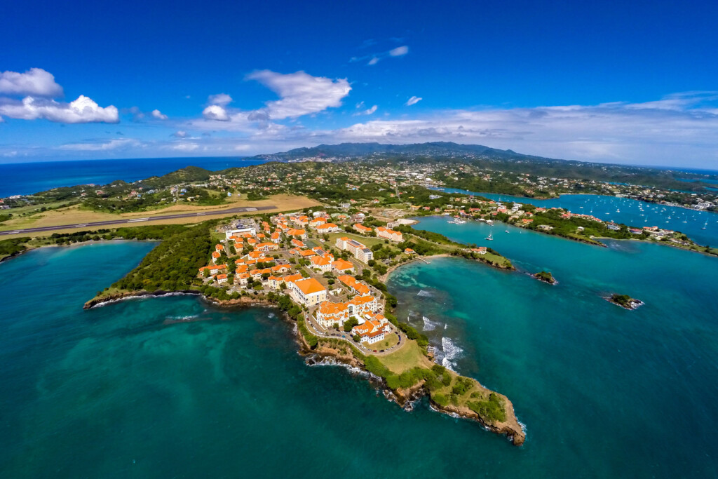 Aerial Shot Of St George s University Grenada West Indies Credit 