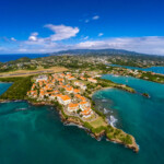 Aerial Shot Of St George s University Grenada West Indies Credit