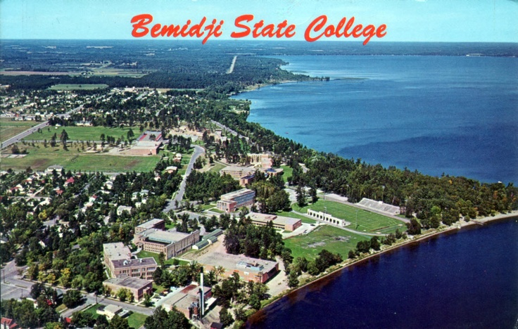 Aerial View Bemidji State College Bemidji Minnesota Early 1960 s