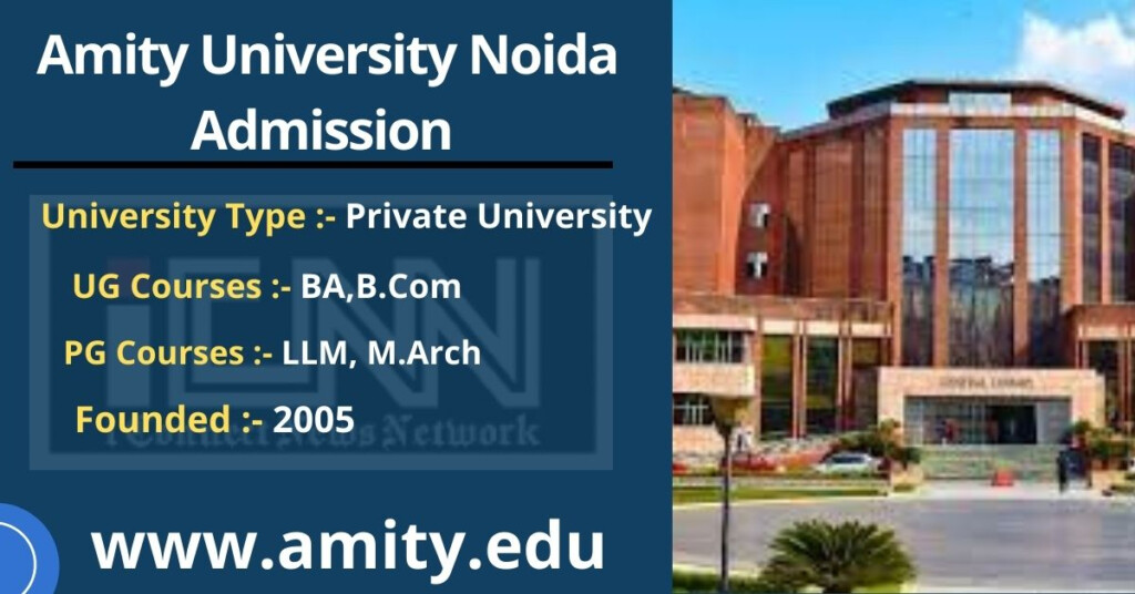 Amity University Noida Admission 2023 UG PG Courses Fees