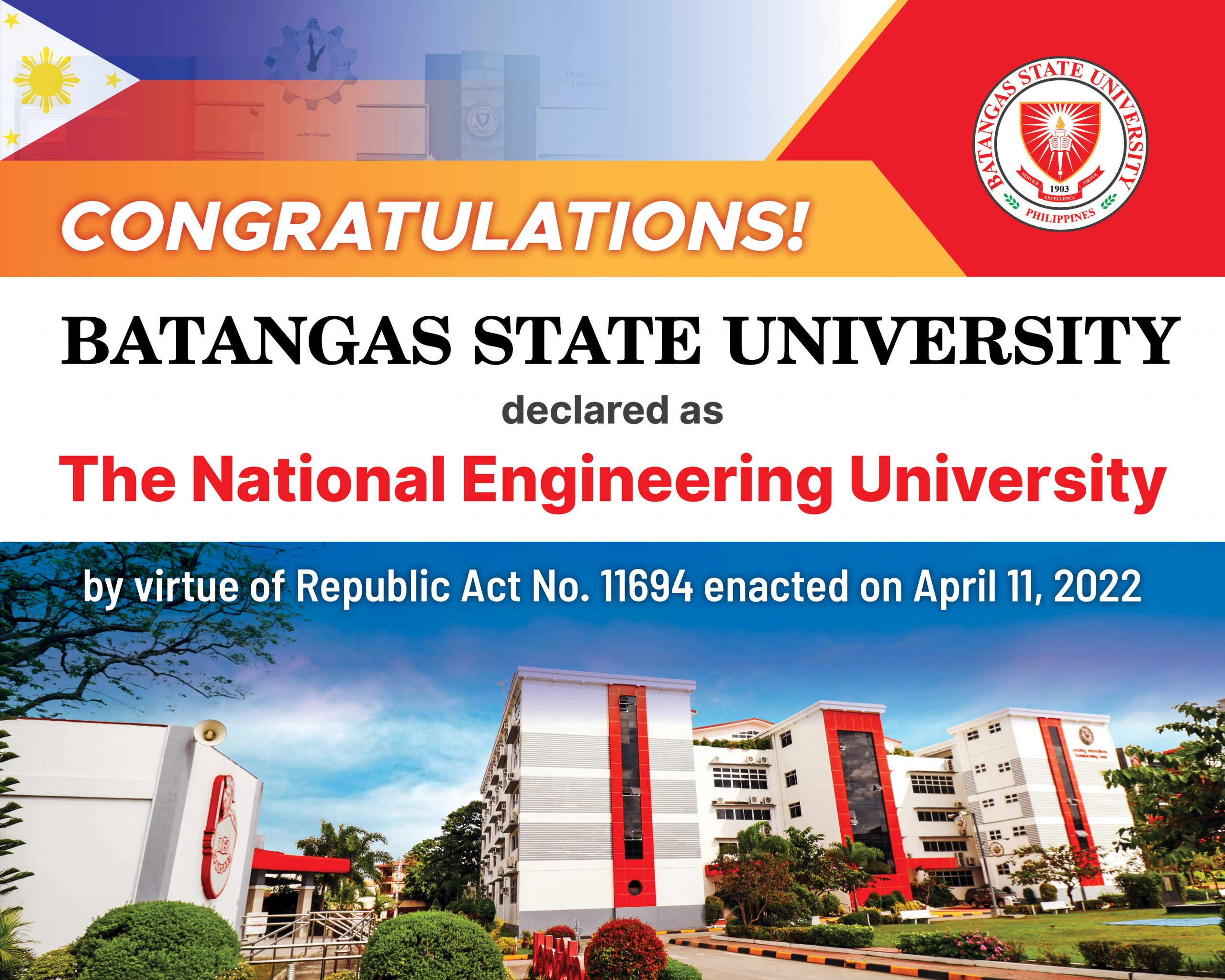 Batangas State University Declared As The Philippines National