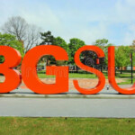 BGSU Sign And Student Union Flip Flopped Bowling Green State University