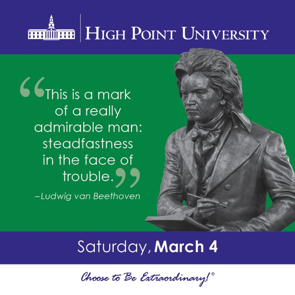 CALENDAR March 4 2017 High Point University High Point