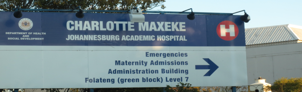 Charlotte Maxeke Johannesburg Academic Hospital Wits University